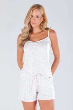 Pijama Feminino Curto Alça Férias