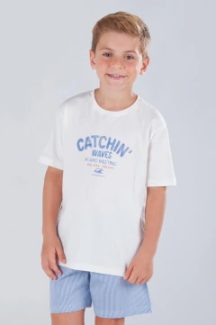Pijama Juvenil Verão Menino Surf