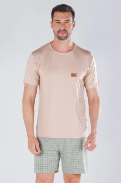 Pijama Masculino Curto Sonhos Longos