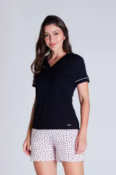 Pijama Feminino Curto Poá