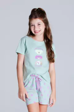 Pijama Juvenil Verão Menina Amigos