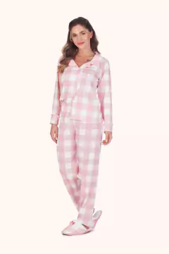 Pijama Inverno Feminino Botão Sleep