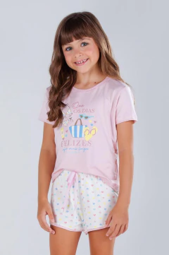 Pijama Juvenil Verão Menina Férias