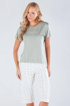 Pijama Feminino Capri Jardim