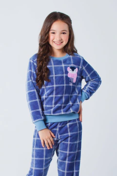 Pijama Juvenil Menina Inverno Pinguim