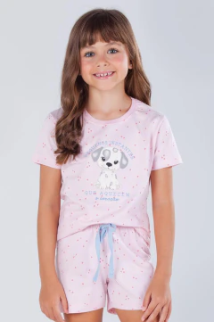 Pijama Infantil Verão Menina Dalmata