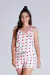 Pijama Feminino Curto Regata Alça Amor