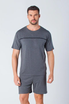 Pijama Masculino Curto Recortes