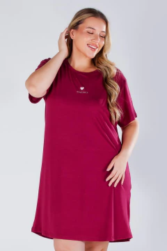 Camisola Plus Size Manga Curta Amor