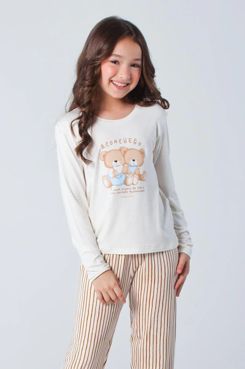 Pijama Juvenil Menina Inverno Aconchego
