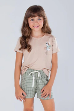 Pijama Juvenil Verão Menina Sonhos Longos