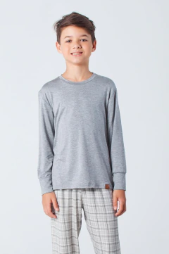 Pijama Infantil Menino Inverno Xadrez