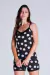Pijama Feminino Curto Regata Alça Florecer
