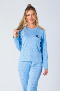 Pijama Feminino Inverno Estrelas