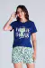Pijama Feminino Curto Gatinhos
