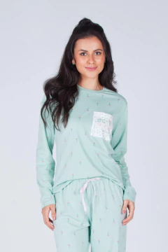 Pijama Feminino Inverno Jardim