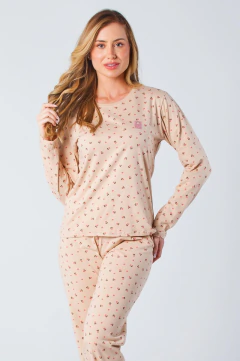 Pijama Feminino Inverno Margaridas