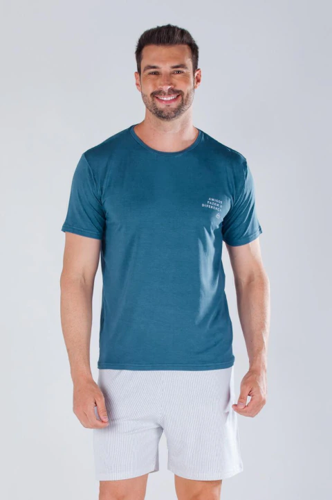 Pijama Masculino Curto Melhor Dia