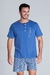 Pijama Masculino Curto Botão Powerful