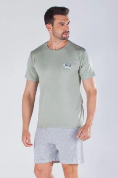 Pijama Masculino Curto Bike
