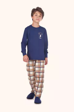 Pijama Infantil Menino Inverno Familia Urso