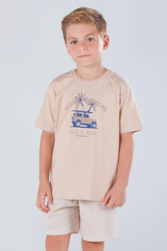 Pijama Infantil Verão Menino Beach