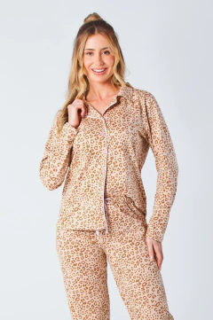 Pijama Inverno Feminino Botão Bem Me Quero