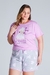 Pijama Plus Size Feminino Curto Acordei