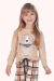 Pijama Juvenil Menina Inverno Família Urso - comprar online