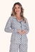 Pijama Inverno Feminino Botão Gravataria - comprar online