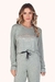 Pijama Feminino Inverno Poá Verde Oliva - comprar online