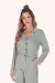 Pijama Inverno Feminino Botão Poá - comprar online