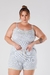 Pijama Plus Size Feminino Curto Alça Garden