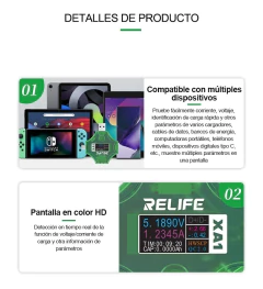 Comprobador multifunción de corriente y tensión RELIFE XA1 - comprar online