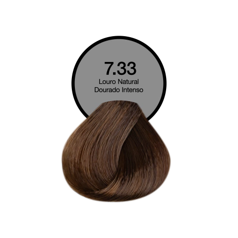 7.33 Louro Natural Dourado Intenso Coloração Creme Permanente