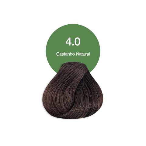 4.0 Castanho Natural Coloração Creme Permanente Vegana