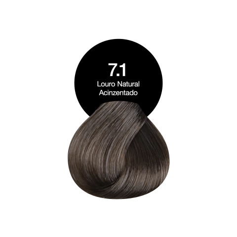 7.1 Loiro Natural Acinzentado Tonalizante Sem Amônia