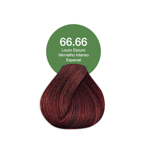66.66 Louro Escuro Vermelho Intenso Esp Coloração Creme Permanente Vegana