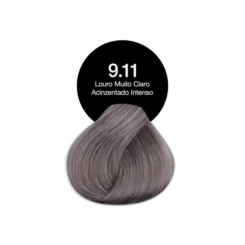 9.11 Louro Muito Claro Acinzentado Intenso Tonalizante Sem Amônia