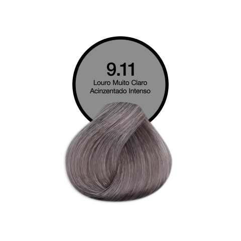9.11 Louro Muito Claro Acinzentado Intenso Coloração Creme Permanente