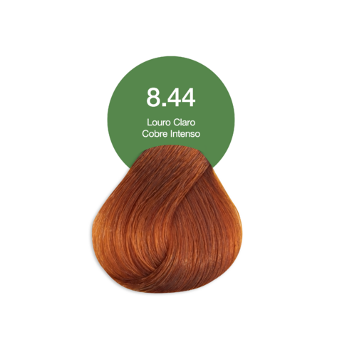 8.44 Louro Claro Cobre Intenso Coloração Permanente Vegana