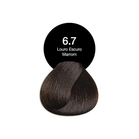 6.7 Loiro Escuro Marrom Tonalizante Sem Amônia