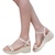 Sandalia Beira Rio Anabela Metalizada - comprar online
