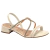 Sandalia Dakota Conforto Salto Bloco Brilho Tiras Feminina - comprar online
