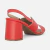 Sandalia Beira Rio Conforto Salto Grosso Feminina Slingback - loja online