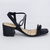 Sandalia Dakota Salto Bloco Conforto Strass - Andare Calçados