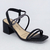 Sandalia Dakota Salto Bloco Conforto Strass