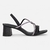 Sandalia Dakota Salto Grosso Bloco Conforto Strass