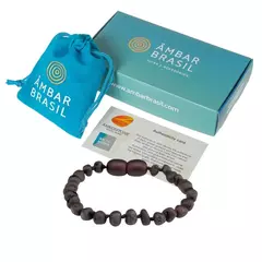 Pulseira de Âmbar Crianças Cereja Rústico - comprar online