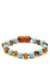 Pulseira Tornozeleira de Âmbar Para Bebês Original Conhaque e Turquesa - comprar online